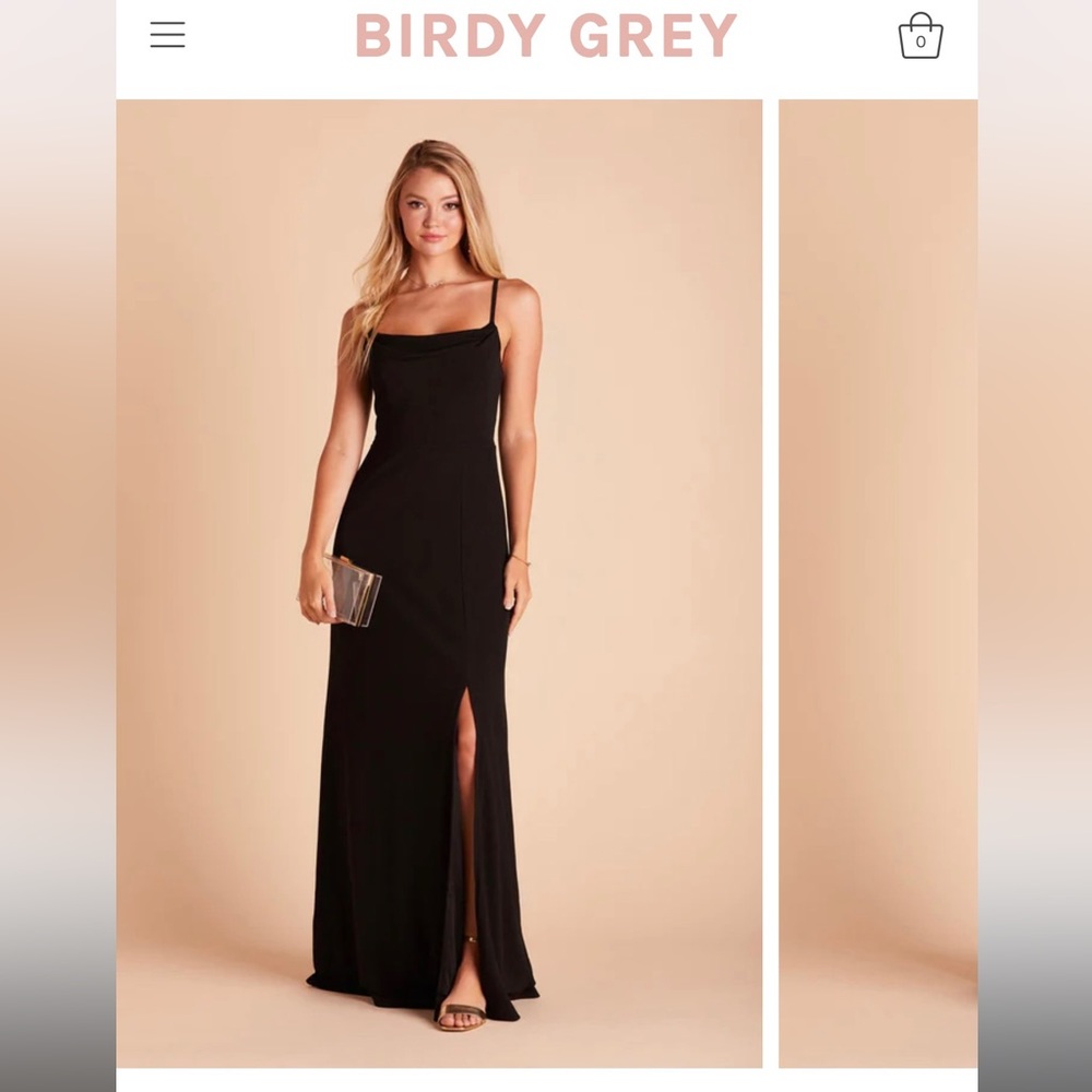 Black Birdy Grey boutique bridesmaid dress new worn once size XS